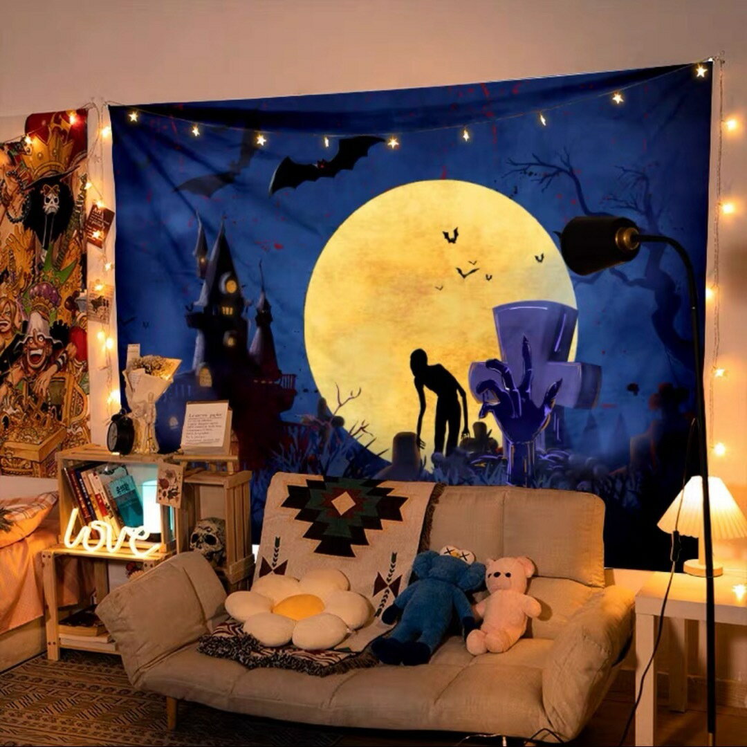 ハロウィン タペストリー 壁掛け ポスター フォト 背景布 Halloween