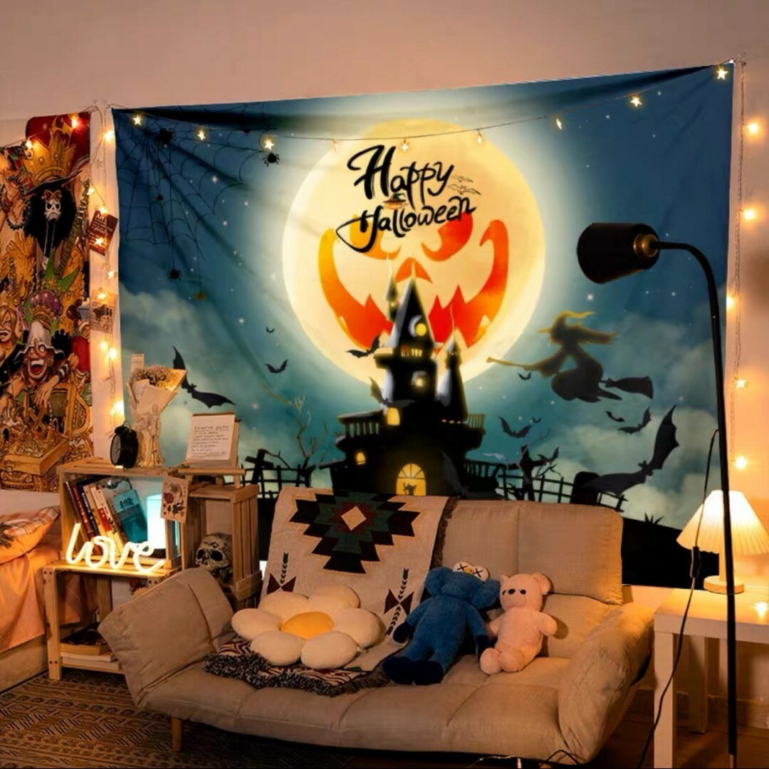 ハロウィン タペストリー 壁掛け ポスター フォト 背景布 Halloween