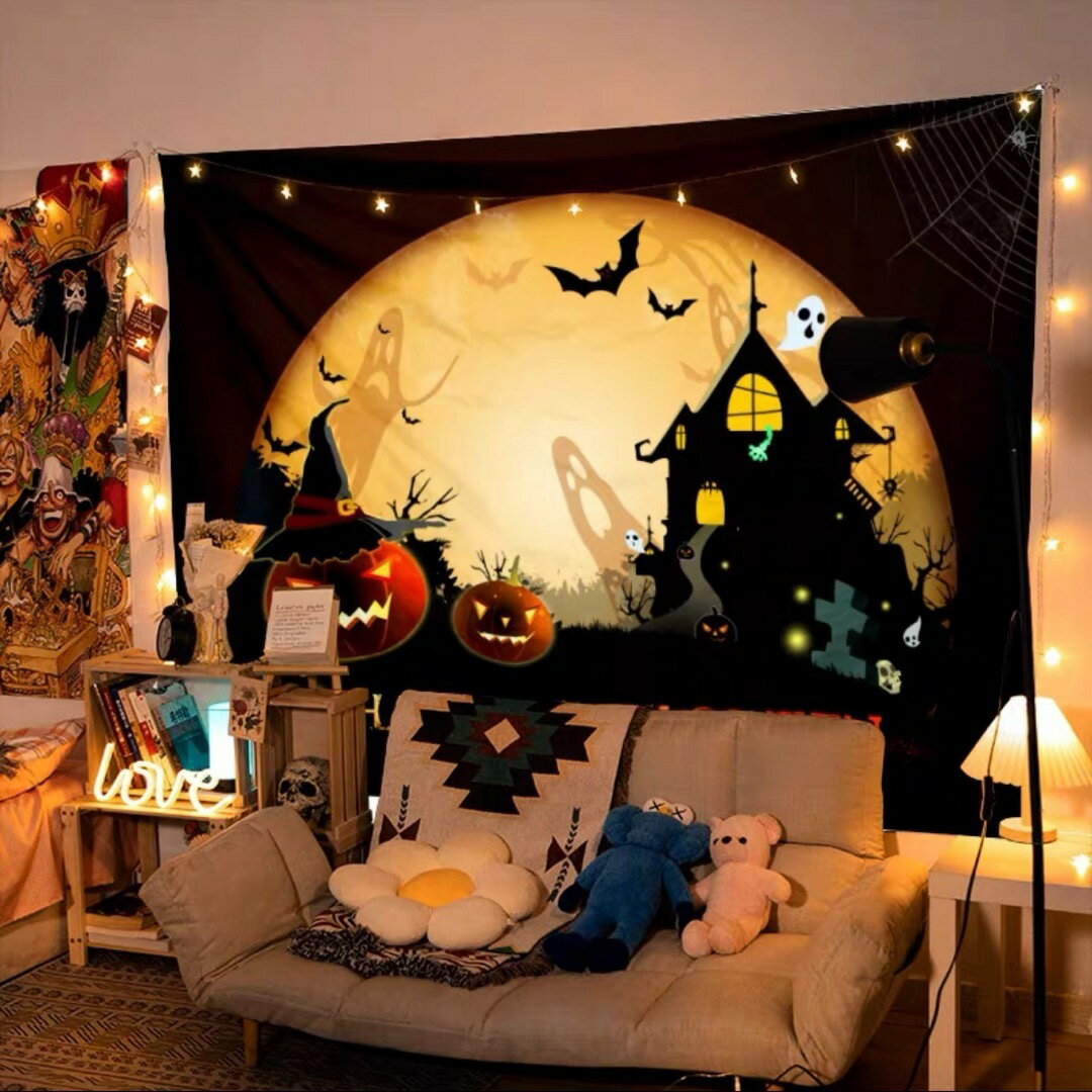 ハロウィン タペストリー 壁掛け ポスター フォト 背景布 Halloween