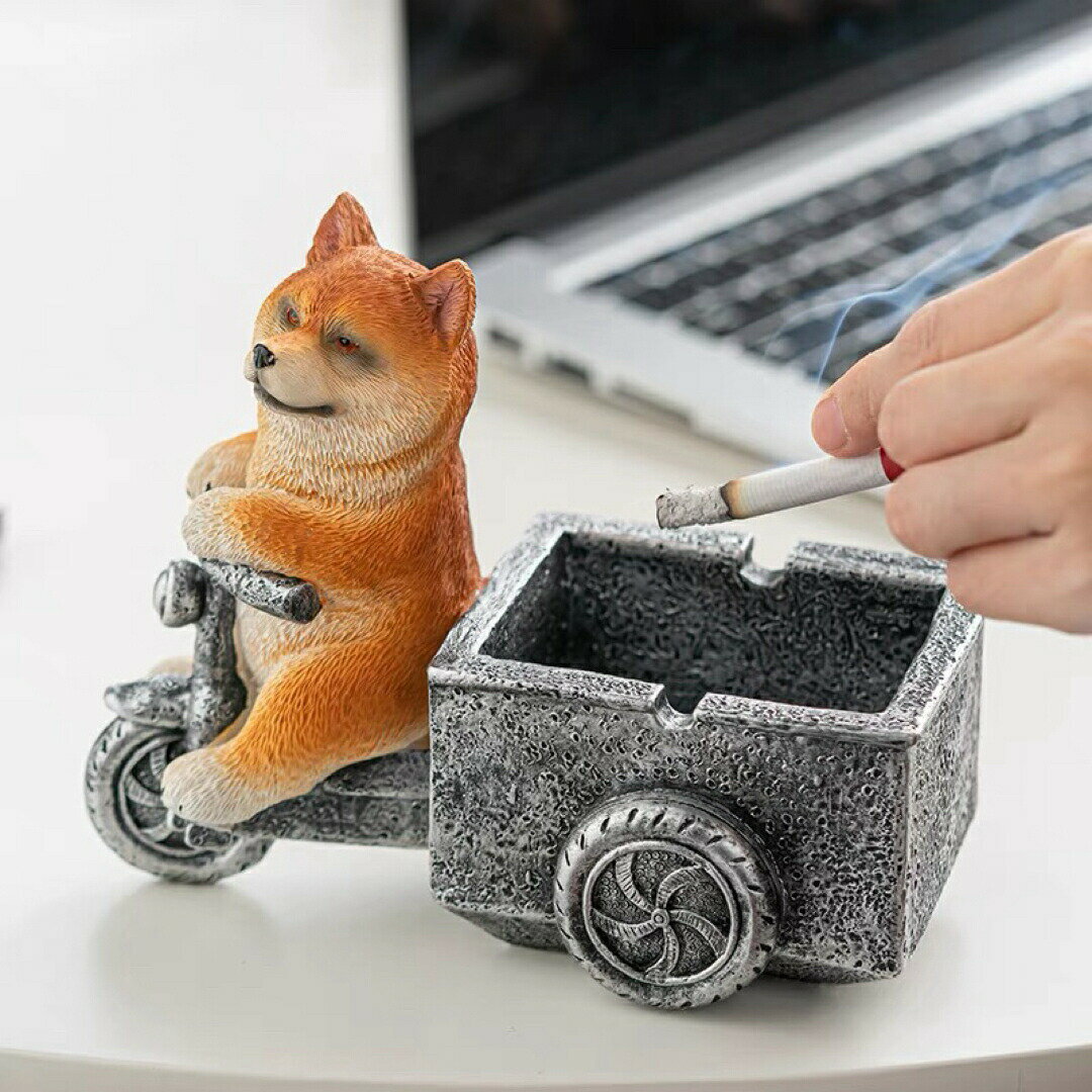 柴犬 置物 小物入れドッグ 犬 収納ボックス 卓上収納 雑貨収納 かご 灰皿