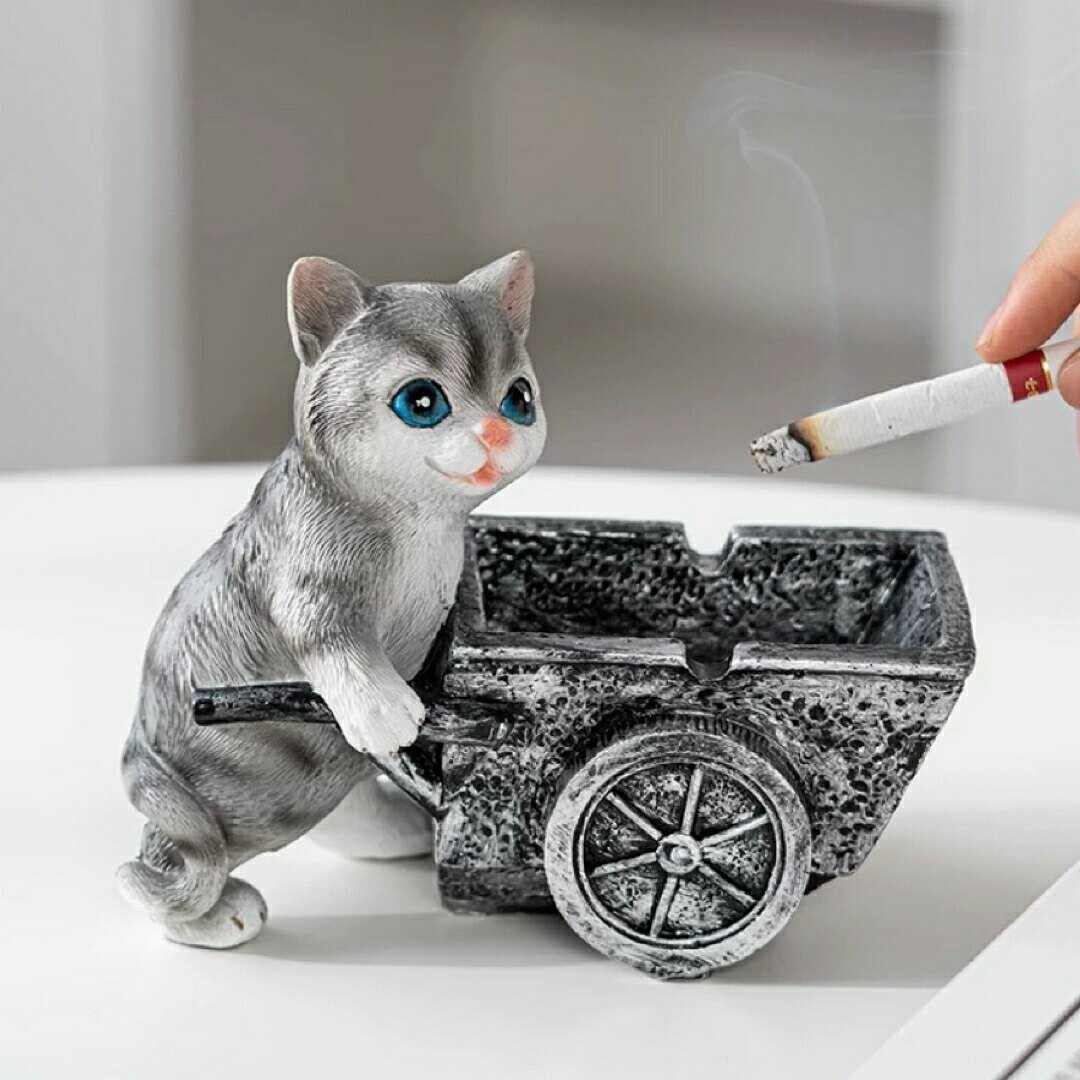 猫 置物 小物入れドッグ ネコ 収納ボックス 卓上収納 雑貨収納 かご 灰皿