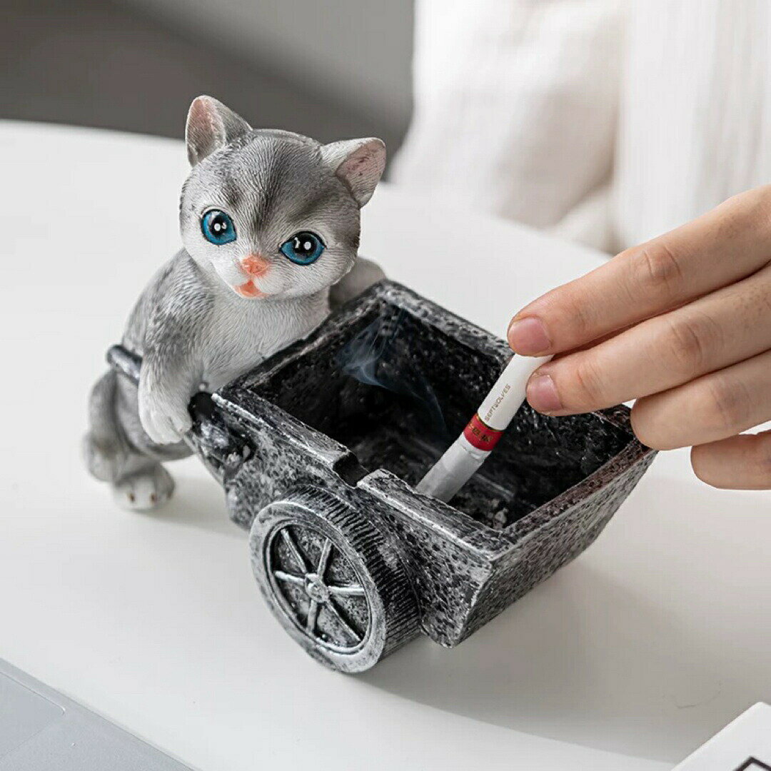 猫 置物 小物入れドッグ ネコ 収納ボックス 卓上収納 雑貨収納 かご 灰皿