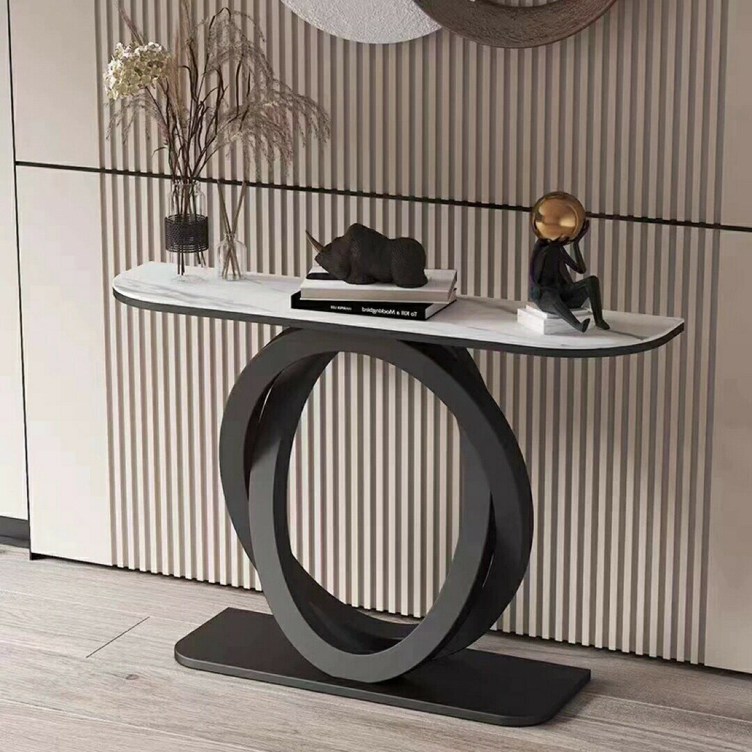 高級人造大理石サイドテーブル ．コンソールテーブル 玄関テーブル 花台 電話台