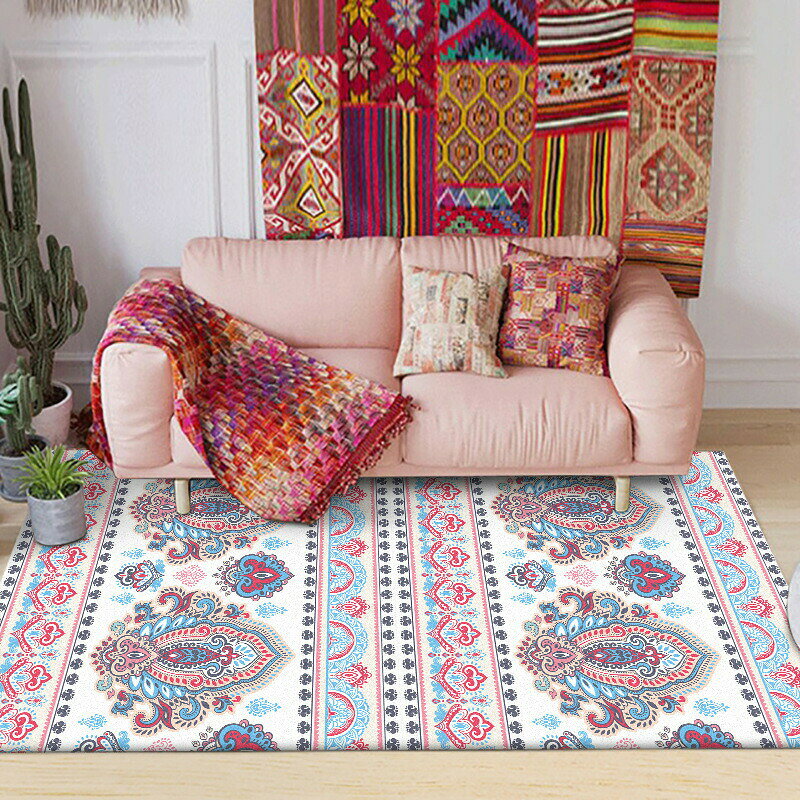 ラグカーペット リビングマット ラグマット 滑り止め付 ホットカーペット対応 床暖房対応