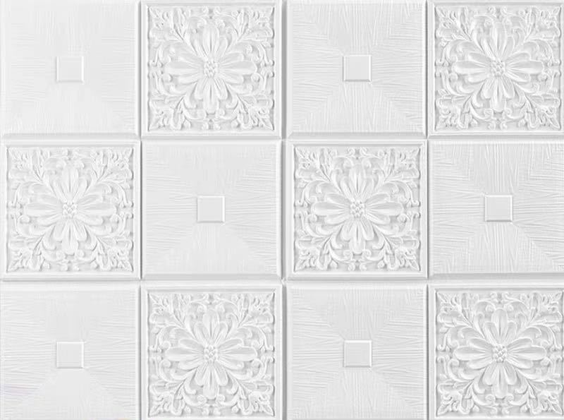 樂天商城 - 50枚 70cm×70cm 背景壁 3D立体レンガ模様壁紙 ．防水 汚い防止 カビ防止