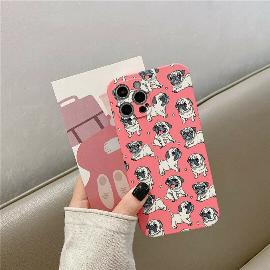 スマホケース ・ケースカバー アイフォンケース　夜光效果 パグ