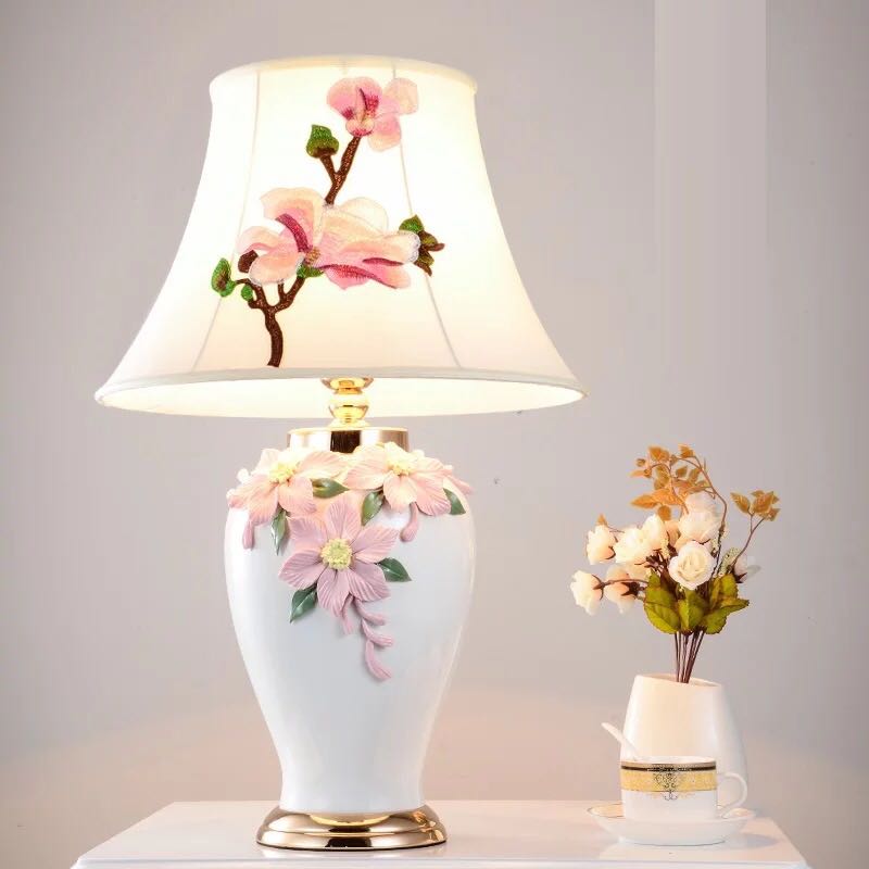 照明スタンドライト テーブルランプ デスクライト 卓上ステンド ．スタンド 刺繍入れ