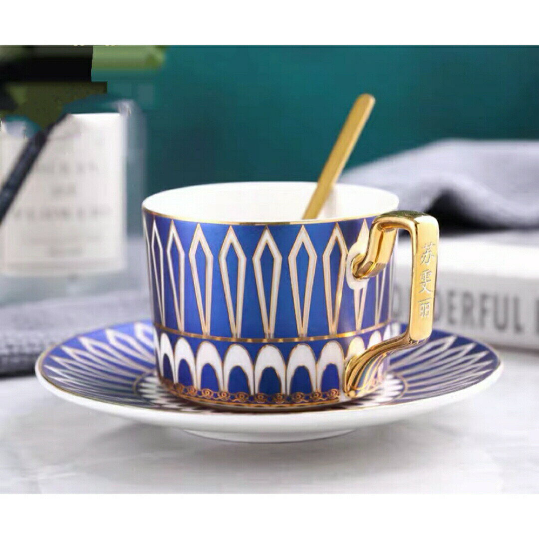 ティー・コーヒーカップセット カップ＆ソーサー4客セット ．陶磁器ティーセット