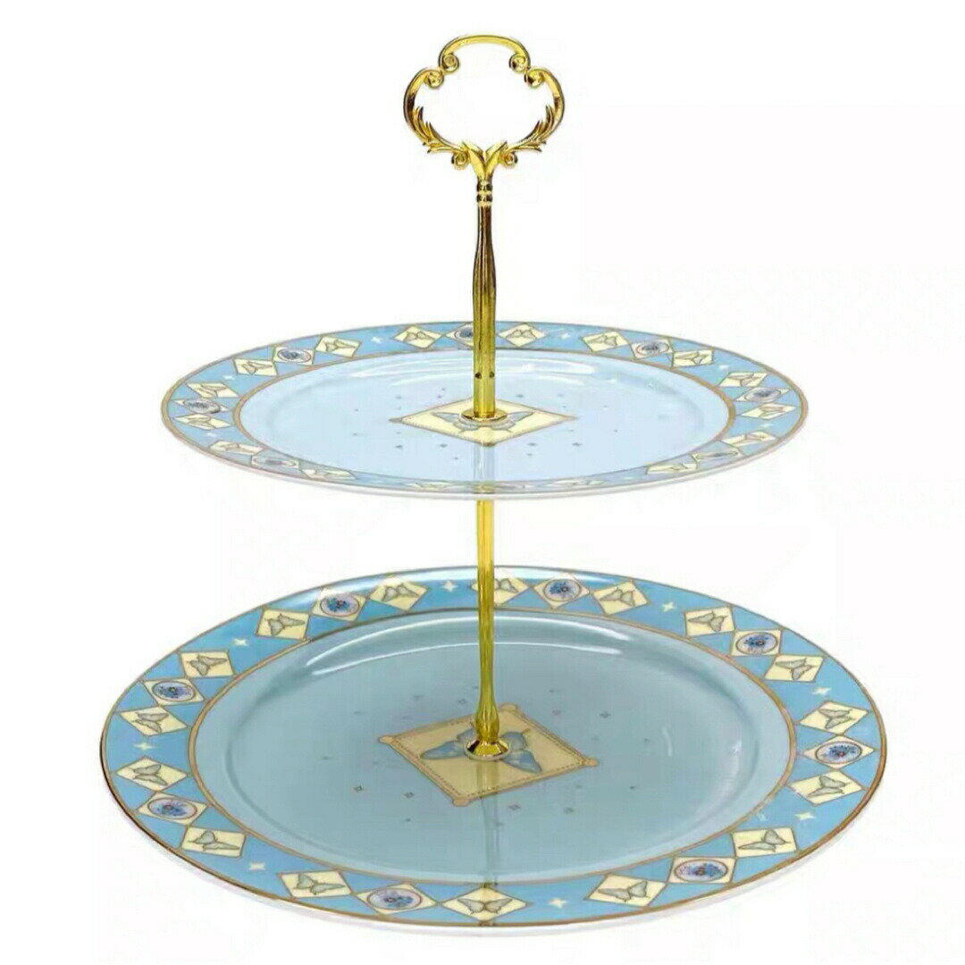 ケーキスタンド プレート 2段セット アフタヌーンティー フルーツ トレー 皿