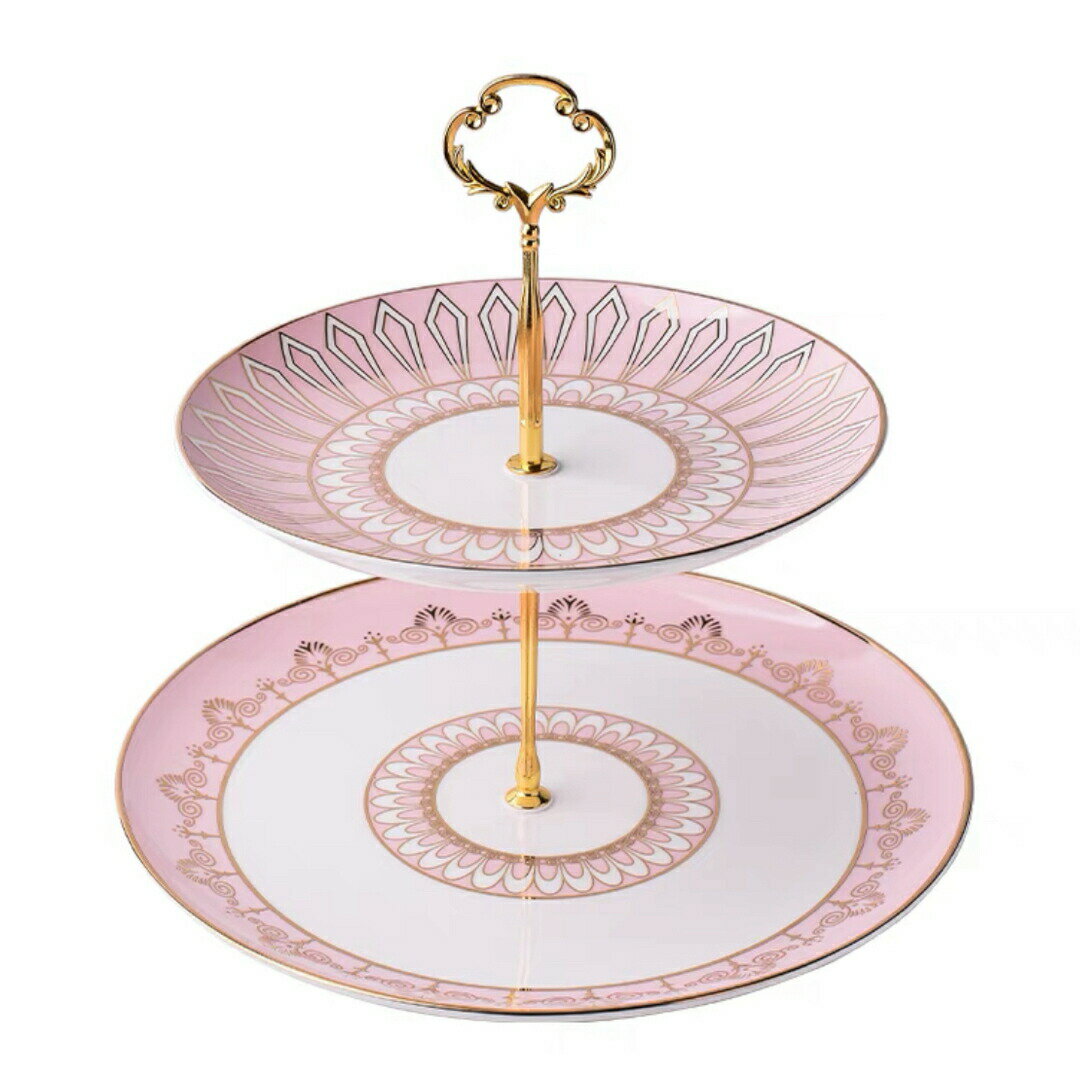 ケーキスタンド プレート 2段セット アフタヌーンティー フルーツ トレー 皿