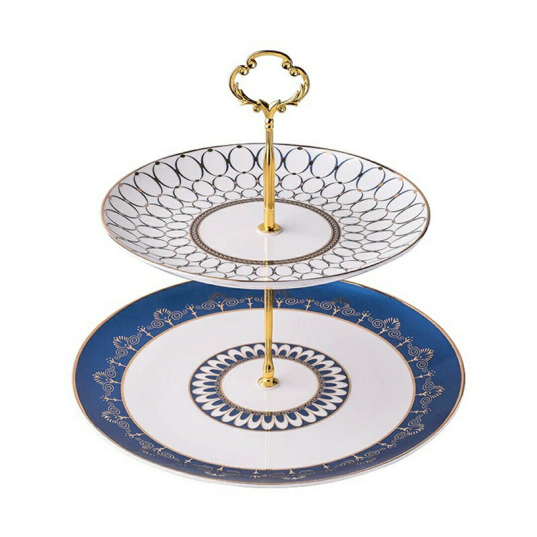 ケーキスタンド プレート 2段セット アフタヌーンティー フルーツ トレー 皿