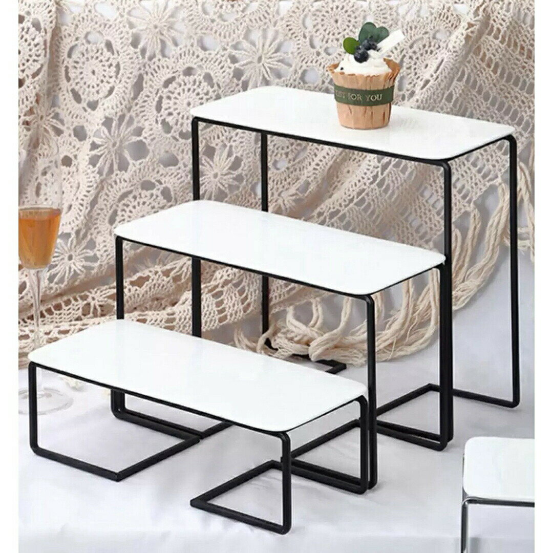 ケーキ スタンド プレート 3点セット アフタヌーンティー フルーツ トレー 皿