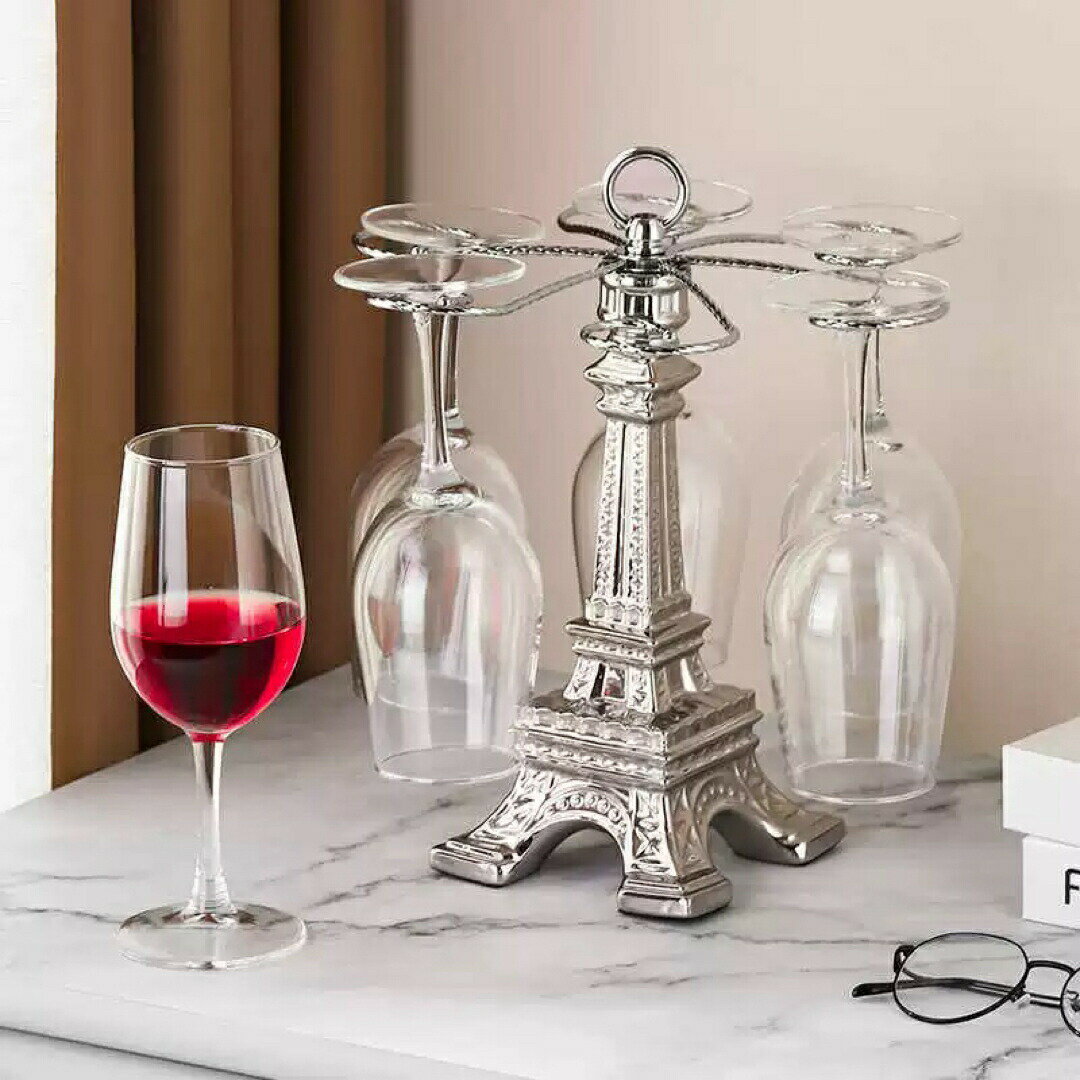 高級感ワイングラスホルダー ワイングラススタンド吊り下げ式キッチン収納　卓上収納