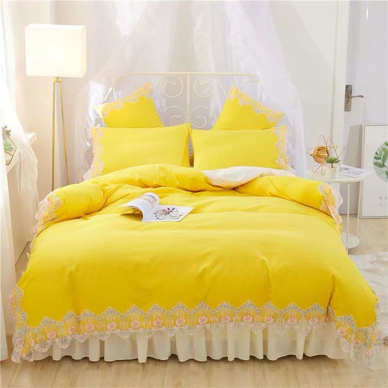 ベッド用品4点セット掛け布団カバー 枕カバー ベッドパッド ワイドダブルサイズ(3.0)