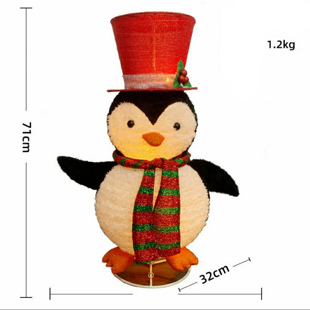 立体ペンギン イルミネーション71庭 飾りパーティー装飾