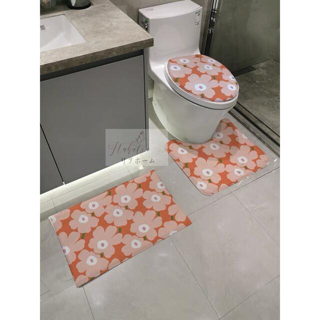 トイレマットセット トイレカバー用品4点セット