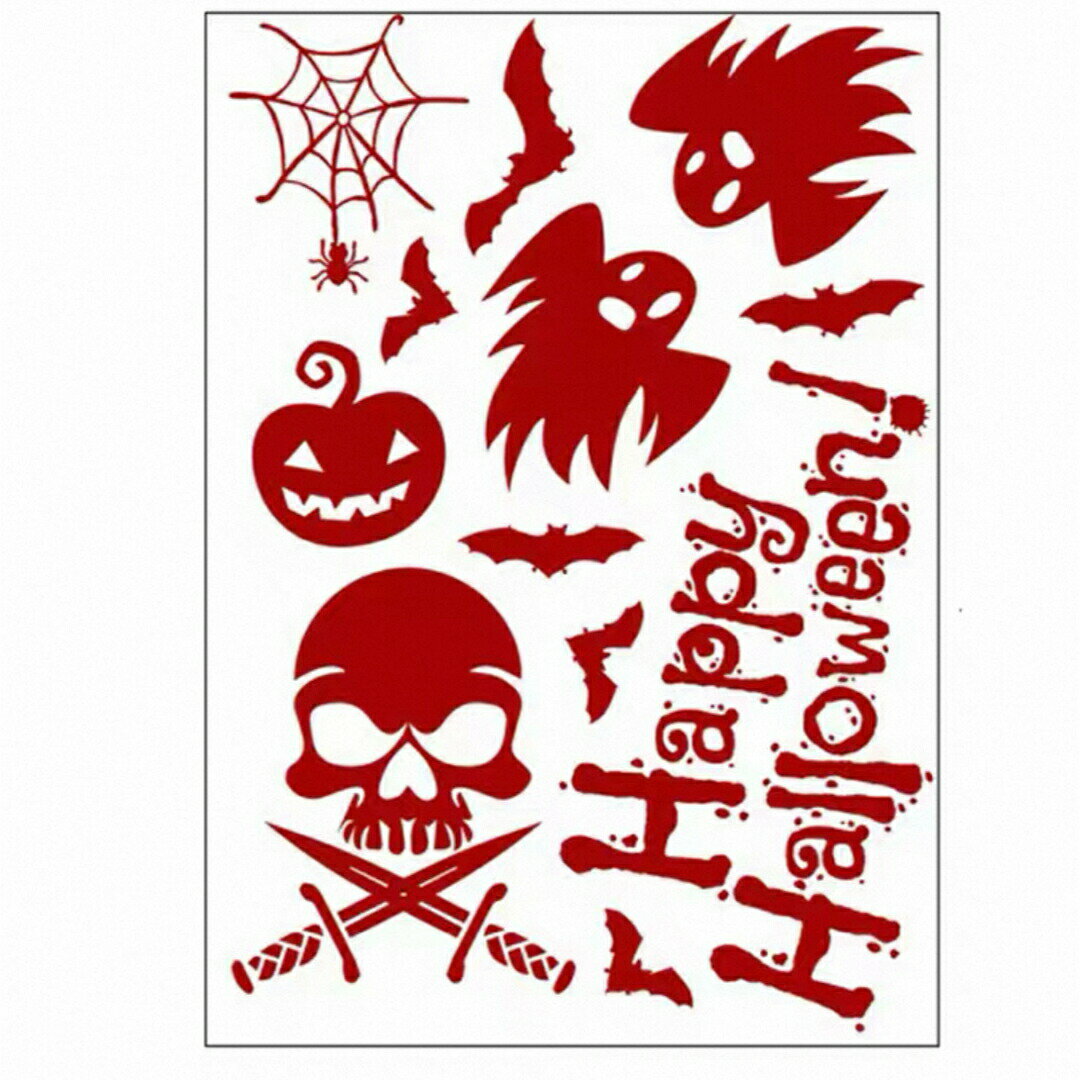 ハロウィン血の手形 足跡 血しぶき血痕 飾り付けパーティー イベント PVC防水