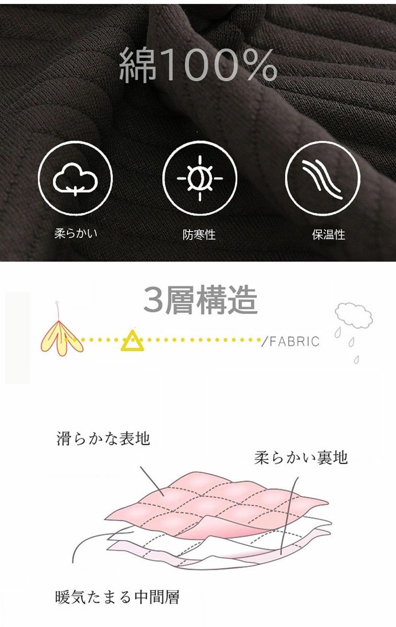 ペアパジャマ 3層構造 パジャマ ペア 長袖 ...の紹介画像3