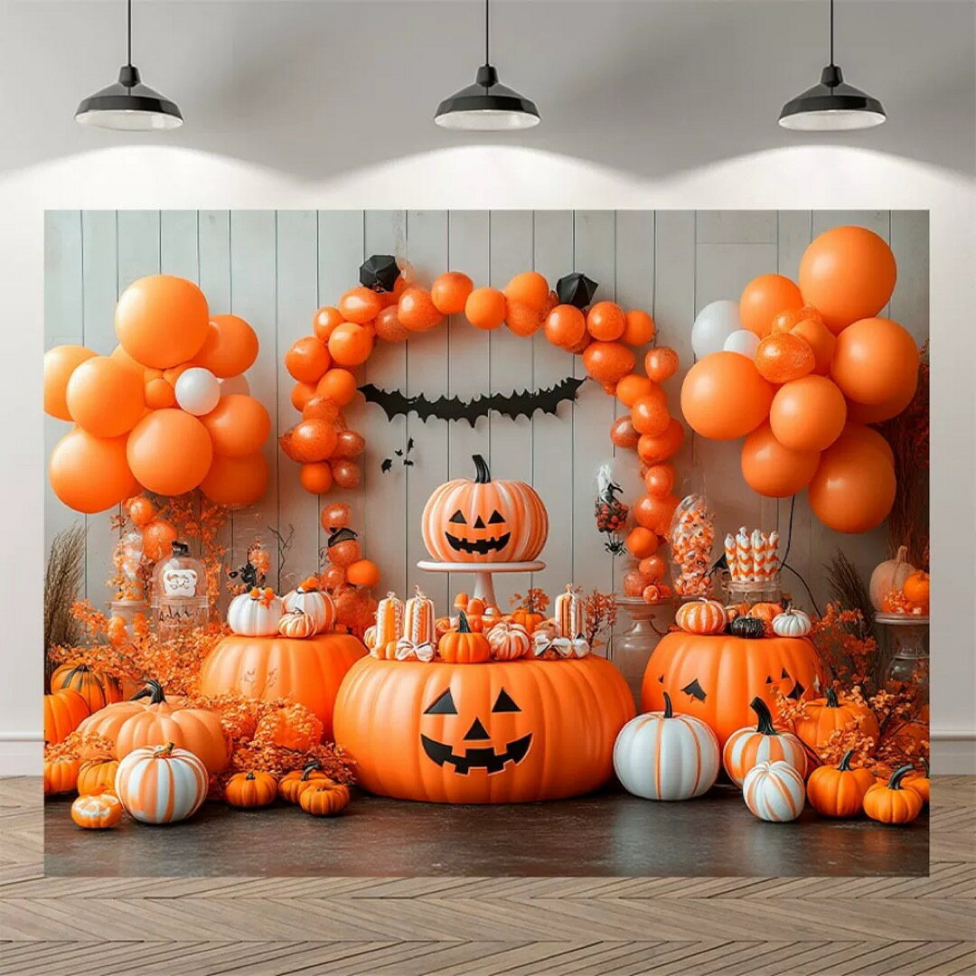 タペストリー ハロウィン カボチャ布ポスター 壁面装飾 壁掛け飾り 窓 背景布