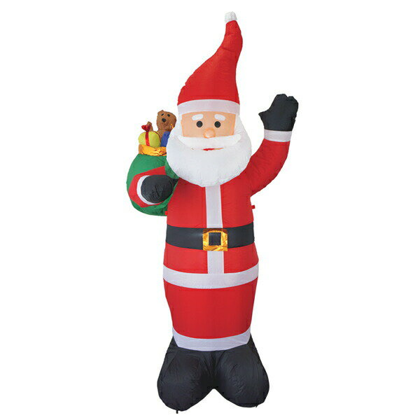 エアーディスプレイ スマイルサンタ 210cm メリークリスマス プレゼント ウィンター 冬休み 冬至 冬 光..