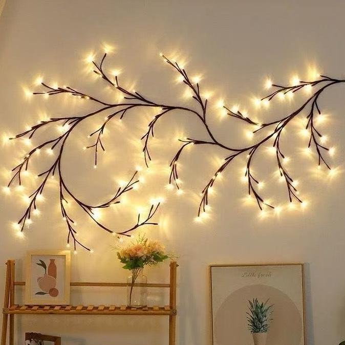 LED ツインライト ツタ 木の枝 雰囲気 省エネ 電池式 室内/窓辺 クリスマスイルミネーション