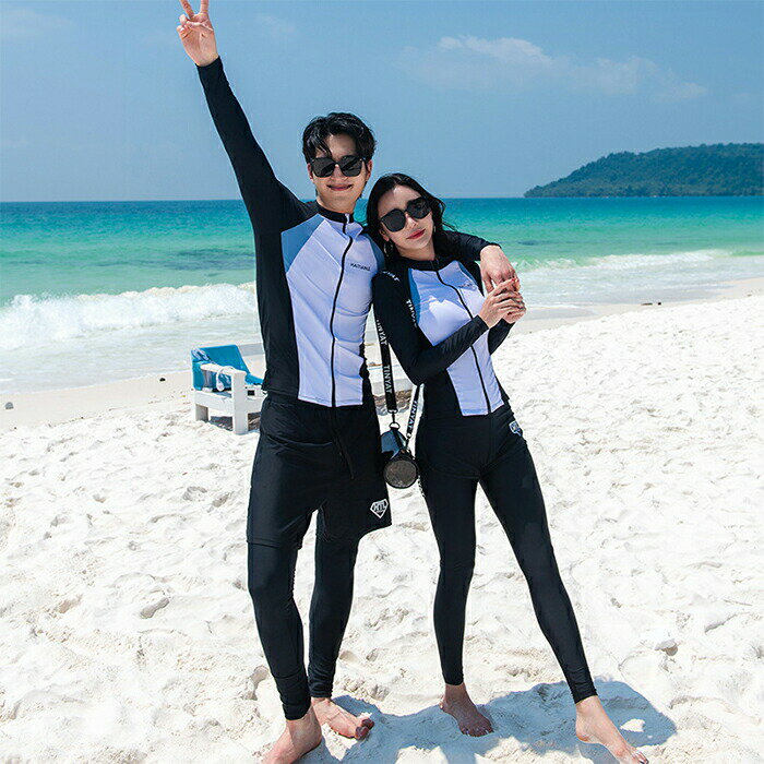 女子水着 上下別 メンズ3点セット タンキニ レディース5点セット セパレート ペア水着 ビキニ カップル 長袖 ラッシュガード ロングレギンス パンツ ショットズボン スポーツブラ メンズ レディース ガールズ ボーイズ 体型カバー お洒落 露出控えめ 夏 水泳 ビーチ 海辺