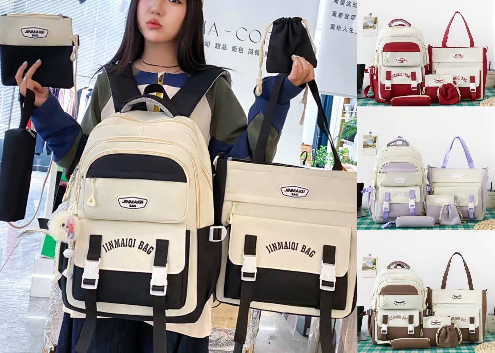 リュック リュックサック 子供用 5点セット バックパック 通学 通勤リュック レッスンバッグ シューズバッグ ナップサック 男の子 女の子 幼稚園 小学生 年新柄 新学期 スクールバッグ 男女兼用 bagリュックサック・トートバック・ポーチ・ペンケース5点セット