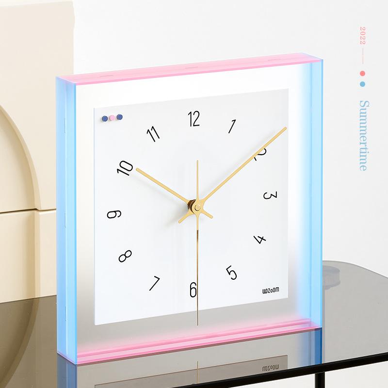 時計 穴あけ不要 北欧 壁面 装飾 ファッション リビングルーム 時計 掛け時計