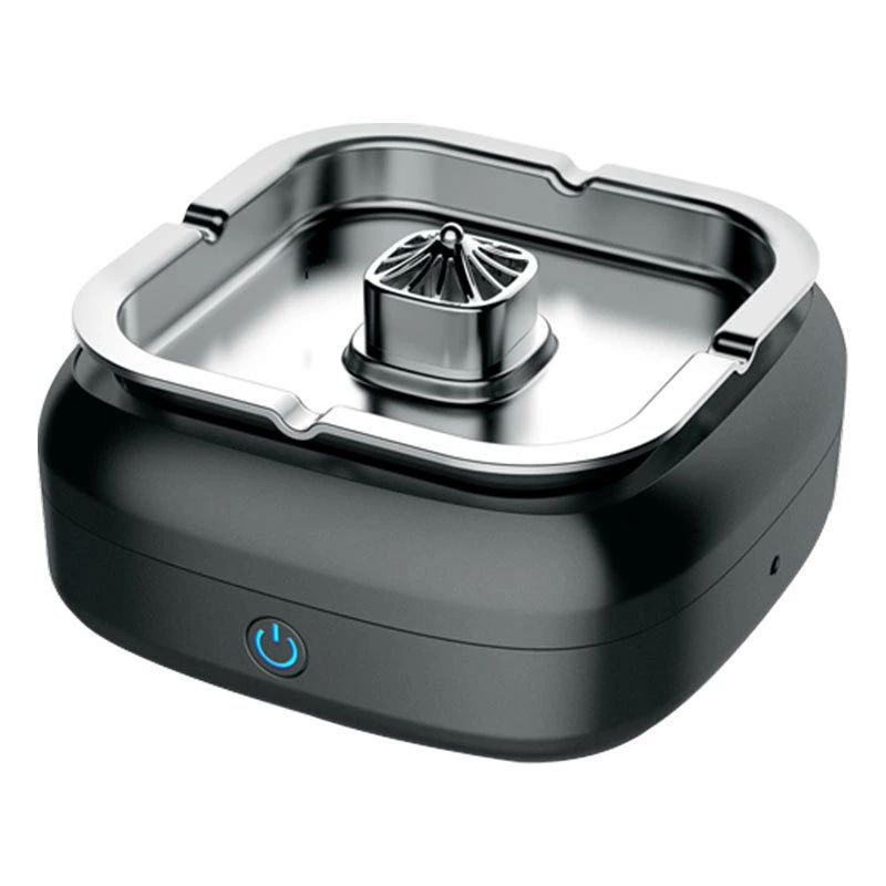 灰皿 脱臭機 卓上空気清浄機 スモークレス灰皿 吸引力が強い HAPEフィルター 2段階の風量調整 USB充電..