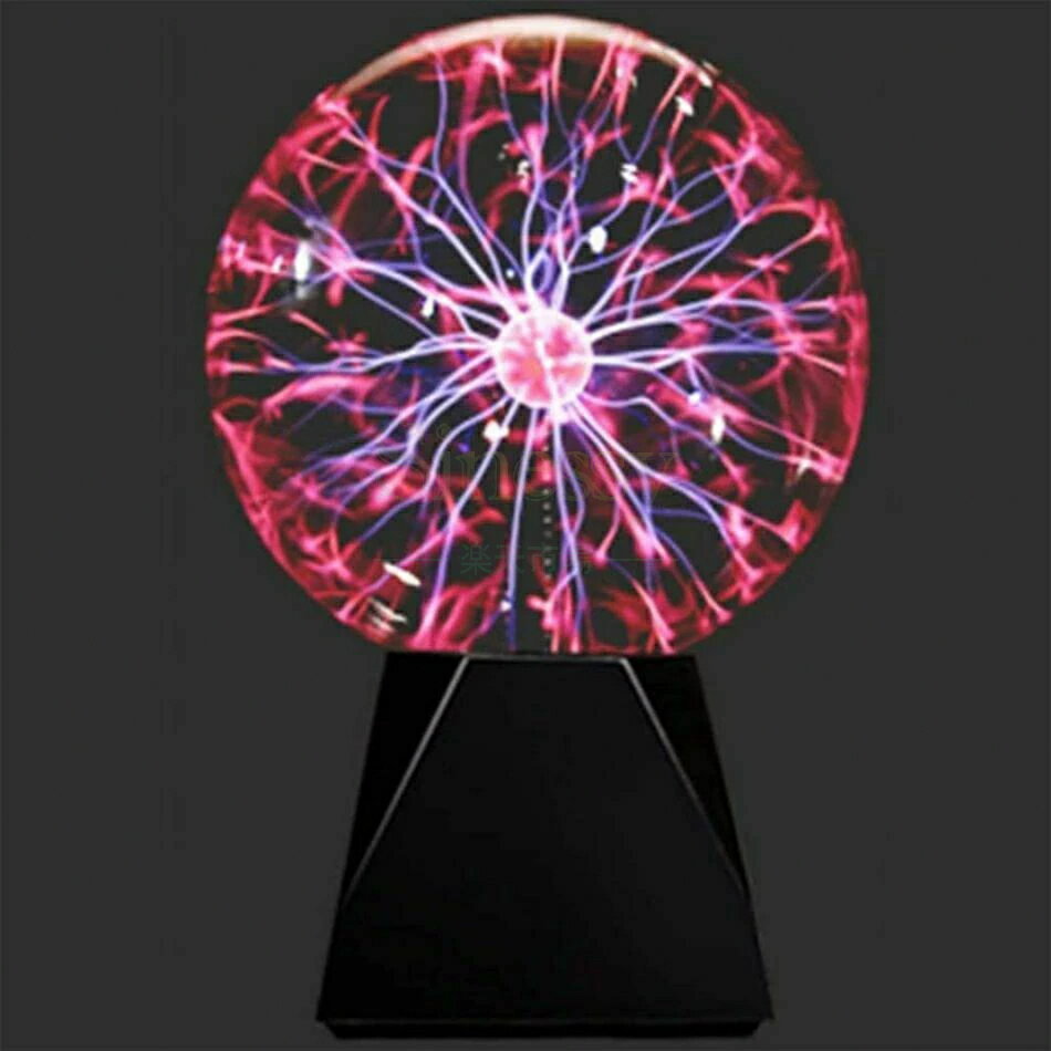 プラズマボール ガラス玉 おもちゃ ボール USB駆動の科学玩具放電ボール タッチと音を感知するプラズマボール 装飾 寝室 クリスマスギフト用のノベルティグッズ (8インチ) Sinessy 楽天市場店 新生活用品