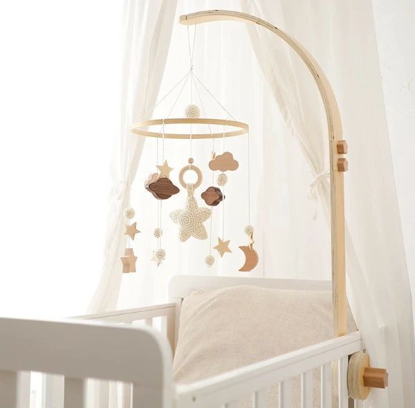 ベッドメリー 取り付け簡単 赤ちゃん おもちゃ 子供部屋 風鈴 吊り下げ式 ベッド飾り 寝かしつけ用寝具 インテリア 出産準備 出産祝い プレゼント ベビー 知育寝具