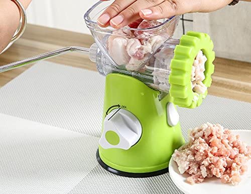 家庭でひき肉が作れる 金属 ハンドメイドミンサ，手動式人気ひき肉機 味噌 ミンサー みじん切り器 回転式みじん切り 肉挽き機 野菜 玉ねぎ にんじん フード ミートチョッパー グラインダー 肉/野菜調理器