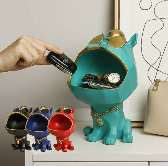 犬 小物入れ 収納 インテリア いぬ イヌ サングラス 鍵 キーケース 時計 お菓子入れ タバコ 煙草 アッ..