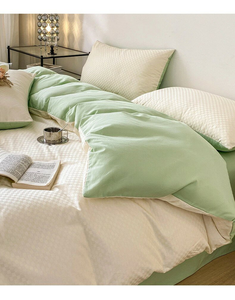 布団カバー セット シングル 3点セット ダブル4点セット 綿 ジャカード おしゃれ 子供 安心 フトンカバー 掛け布団カバー シーツ ボックスシーツ 枕カバー ベッド用 布団用 丸洗い 送料無料 母の日