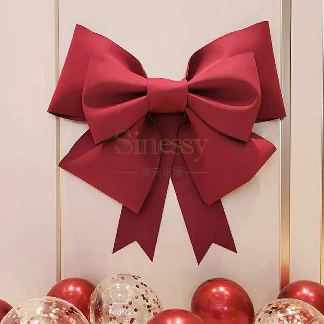 【スーパーSALE】ビッグリボン 大型リボン立体型リボン納車式クリスマス飾り 壁飾り 結婚式装飾 Sinessy 楽天市場店 新生活用品