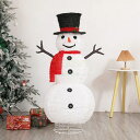 Sinessy 楽天市場店 新生活用品 立体雪だるま イルミネーション 120cm クリスマス飾り 庭 飾りパーティー装飾 クリスマス雪だるまデコレーション