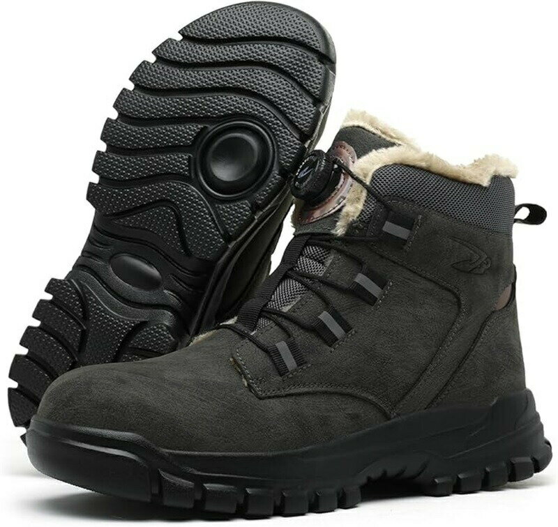 安全靴 防水 防寒 ワークブーツ おしゃれ ダイヤル式 ハイカット 作業靴 軽量 ワークシューズ