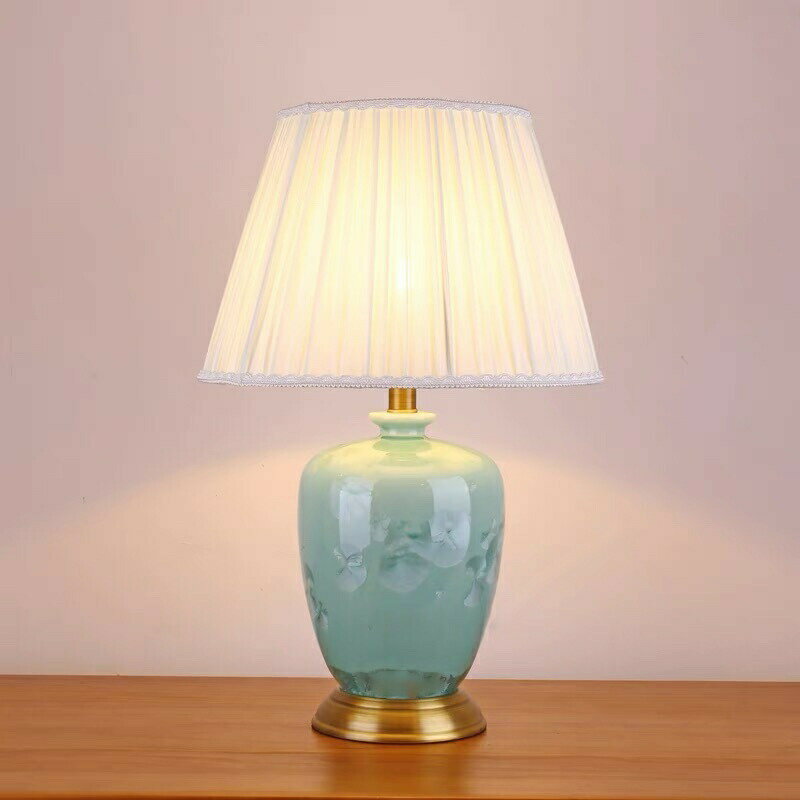 照明スタンドライト テーブルランプ デスクライト 卓上ステンド 高級陶器スタンド 高さ58cm卓上ステンド詳細個口数：1 （〜40Wまで対応）E26白熱球、電球型蛍光灯、LED電球使用可能使用電球：1個（※電球は付属しておりません）商品外寸...