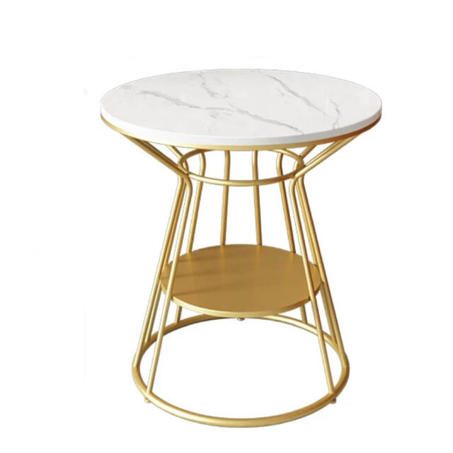 人造大理石ソファサイドシェルフ 寝室用テーブル コーヒーテーブル サイドテーブル