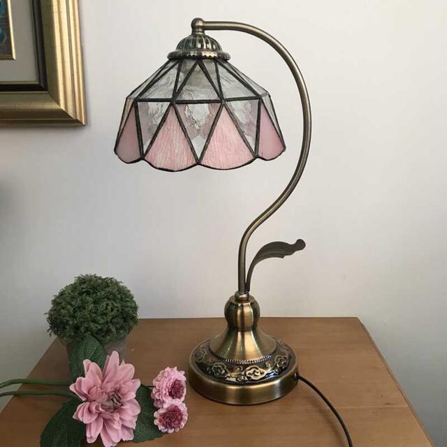 卓上ステンド ．照明スタンド テーブルランプ デスクライト ガラス工芸スタンド