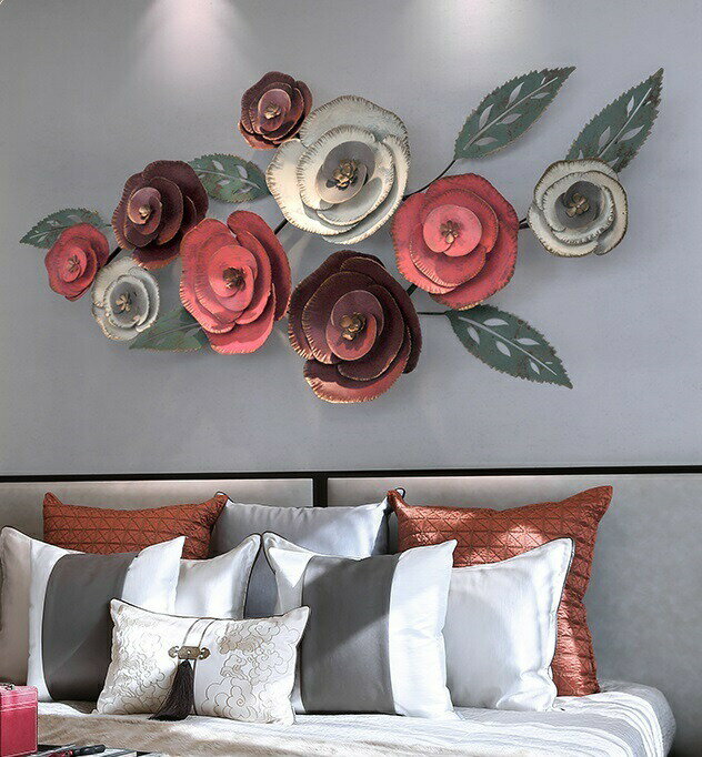 壁掛け 北欧調 高級感壁飾り インテリア雑貨 部屋飾り　壁面装飾 民芸品 花柄