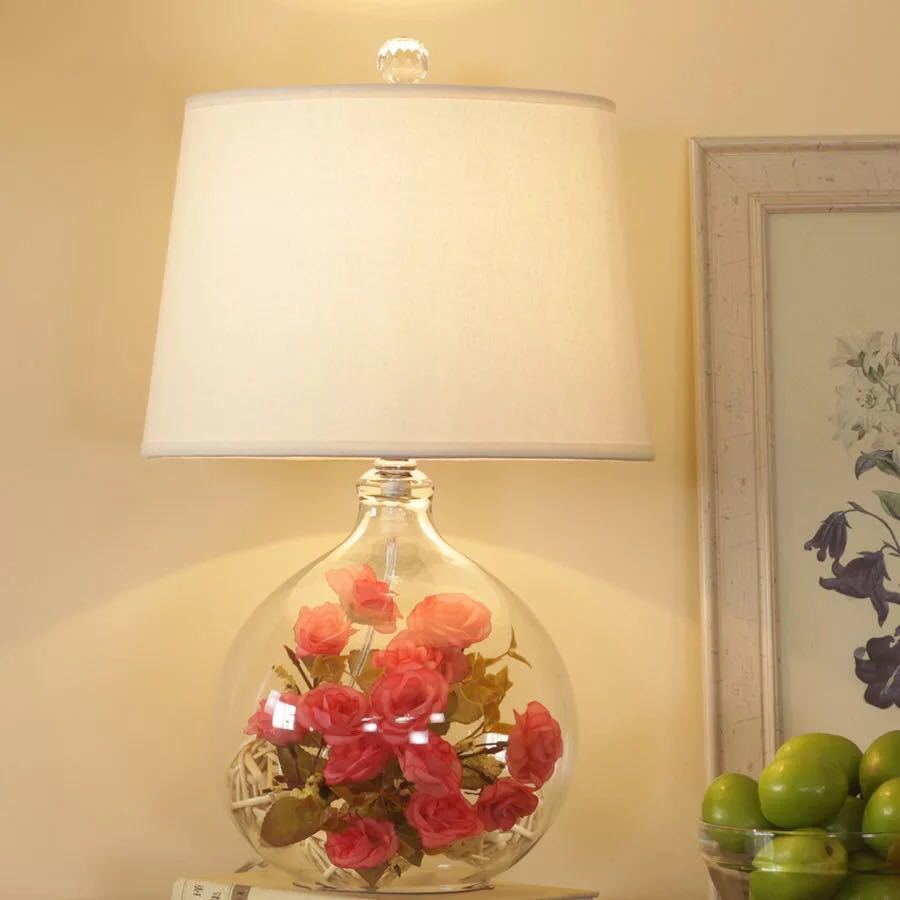 照明スタンドライト テーブルランプ デスクライト 卓上ステンド 造花スタンド