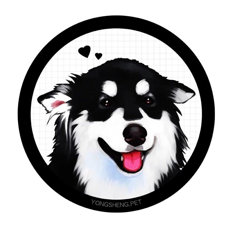 ☆マット リビングマット 玄関マット．カーペット．お風呂マット ．60cmサイズ アラスカン・マラミュー犬柄雑貨