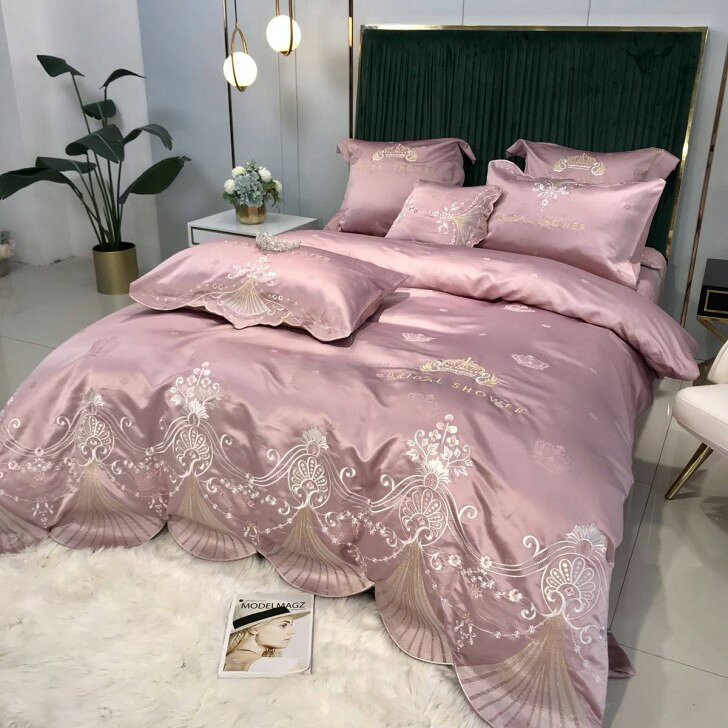 Sinessy 楽天市場店の新品 高級 ベッド用品4点セッ 寝具 枕カバー掛け布団カバー｜アングル2
