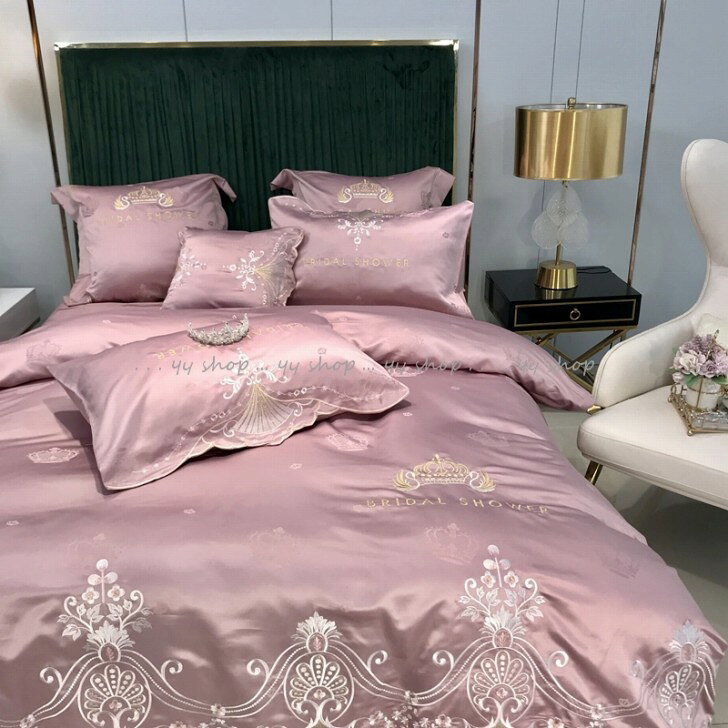 Sinessy 楽天市場店の新品 高級 ベッド用品4点セッ 寝具 枕カバー掛け布団カバー｜アングル3