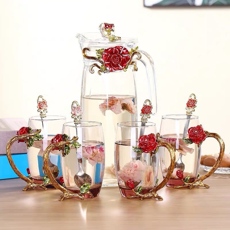 5点セッ 製 花柄．
