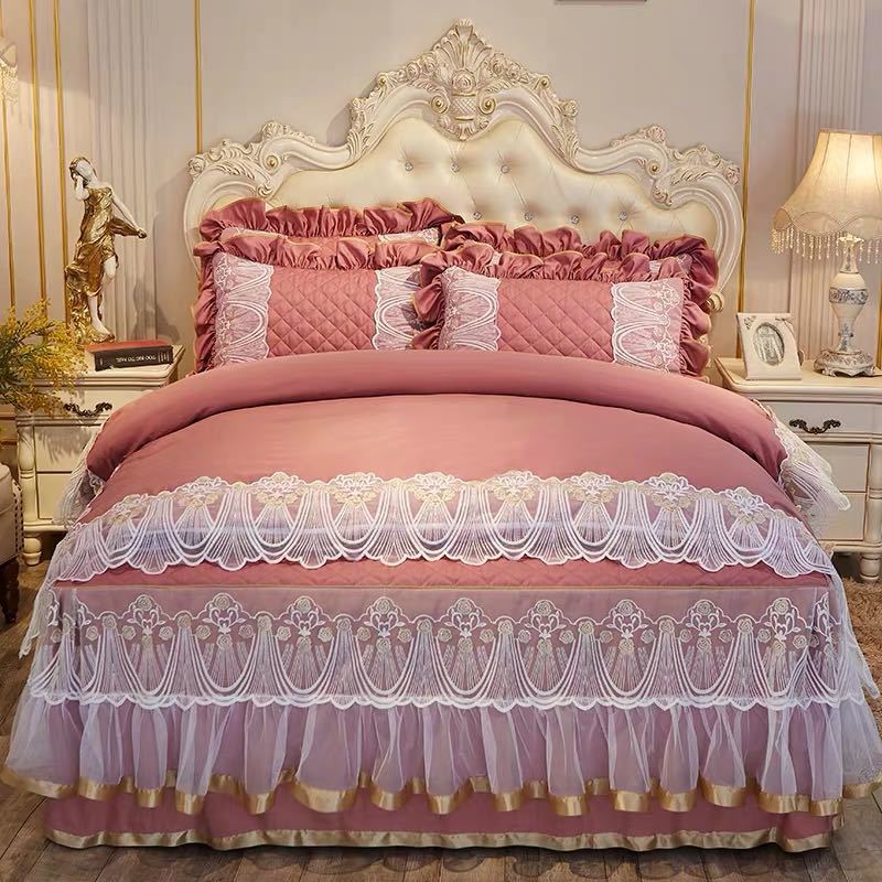 高級ベッド用品4点セット掛け布団カバー 枕カバー ．