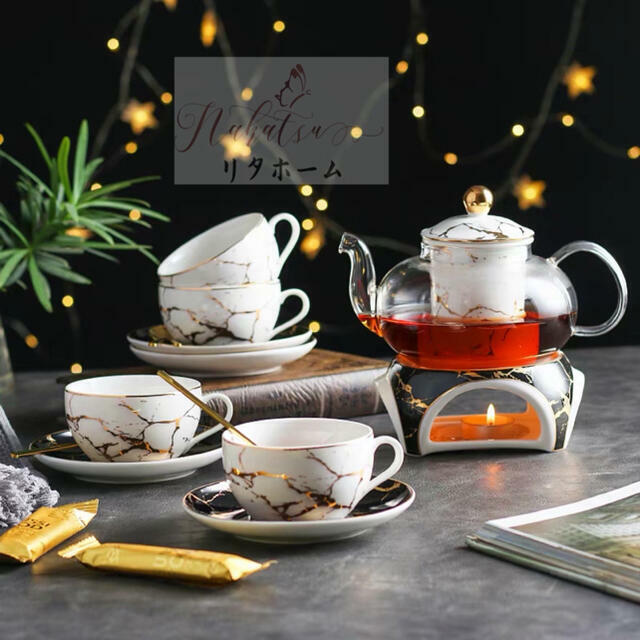 姫ディーニ ティーカップ＆ソーサー 4客セット 花柄，陶器．食器 お皿