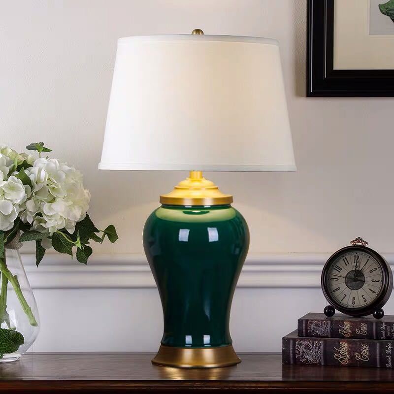 照明スタンドライト 卓上ステンド 高級陶器ステンド