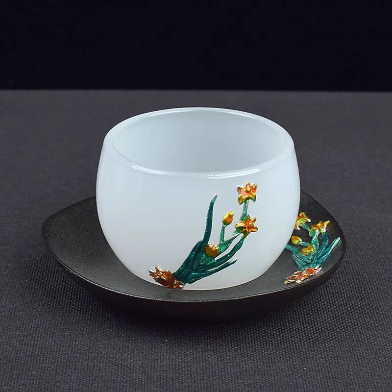 樂天商城 - 玉瓷カップ お茶カップ 高級感 湯呑み 4点 茶器